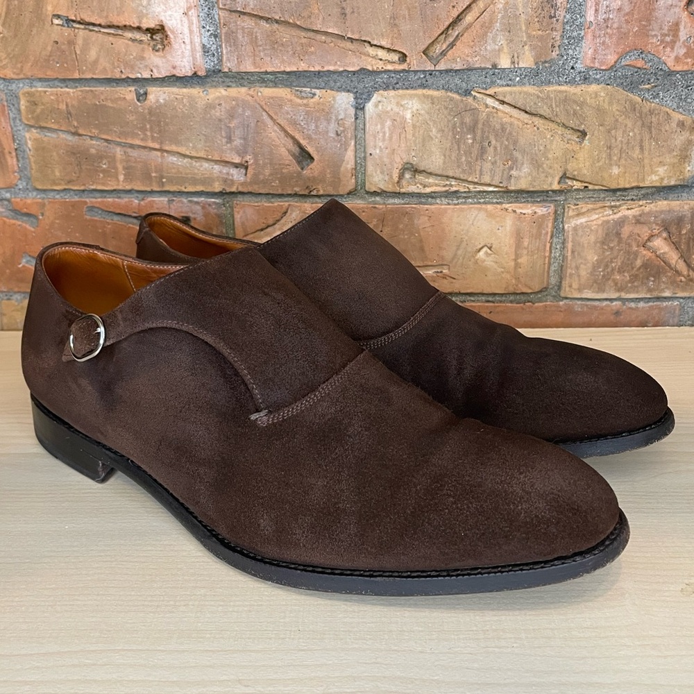 J. Fitzpatrick Madrona MTO Dark Brown Suede  NGT Last Size 11E UK